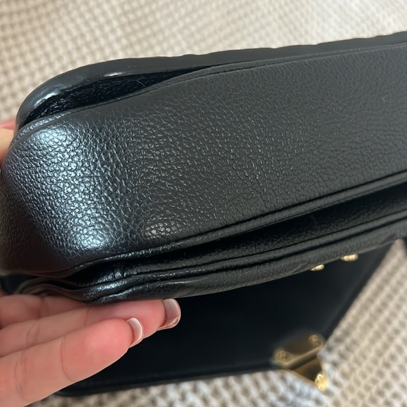 Auth Louis Vuitton Monogram Empreinte Black Leather Pochette Metis Crossbody - Picture 8 of 17